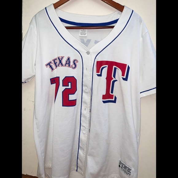 pink texas rangers jersey